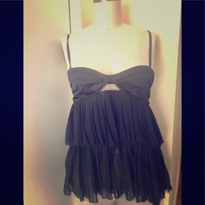 Miss Sixty layered silk tank.